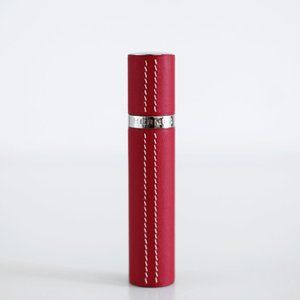 BNIB Hermes Refillable Leather 10ml Perfume Case/Atomizer in Rouge Casaque Swift